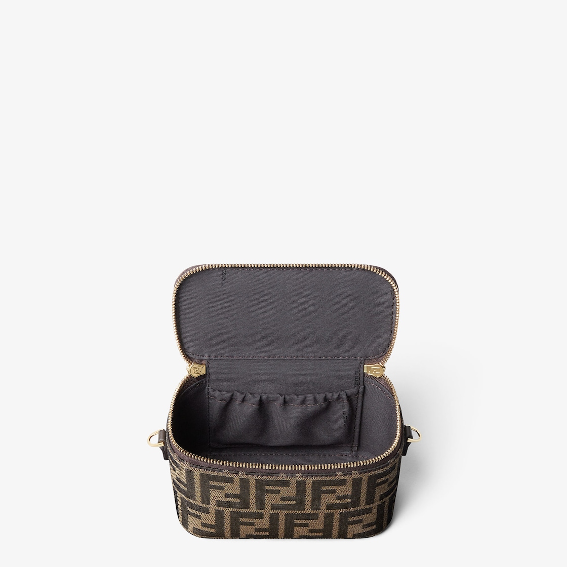 FENDI Fendi Vanity Tobacco brown FF jacquard fabric mini-bag - Image 3